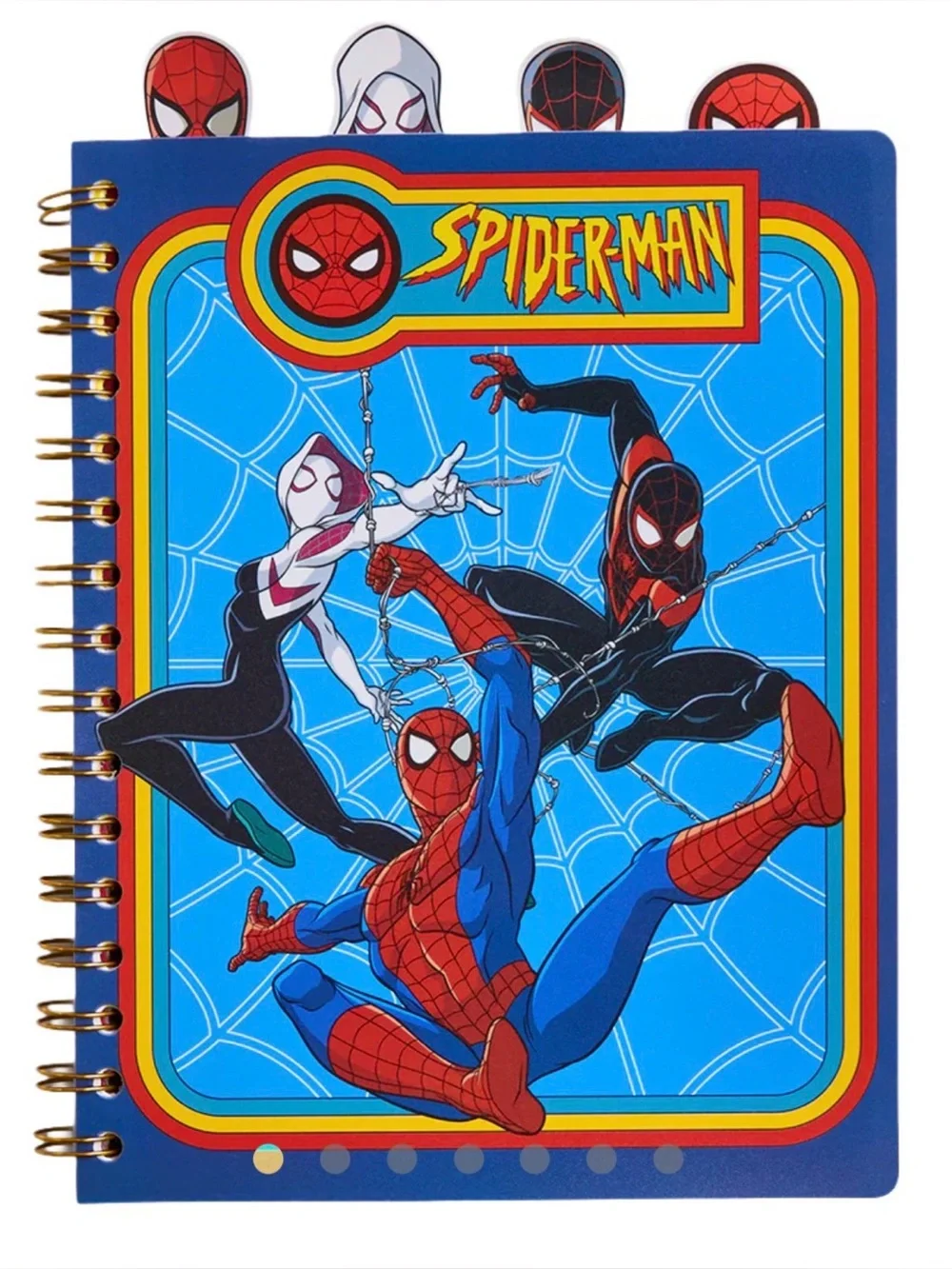 New Spider-Man 4-Tab Spiral Notebook & Pen Set